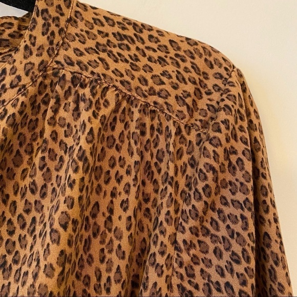 GAP-ANIMAL Print Tie-Belt Dress (Size:Medium) - Picture 10 of 12